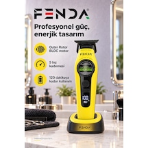 Fenda Profesyonel Bldc Motor 8000 Rpm Tıraş Makinesi Sarı