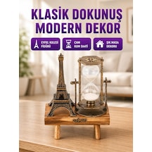 Masa Üstü Ahşap Kum Saati - Dekoratif, Dayanıklı Ve Şık Diğer