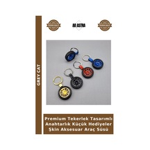 Premium Tekerlek Tasarımlı Anahtarlık Küçük Hediyeler Şkin Aksesuar Araç Süsü