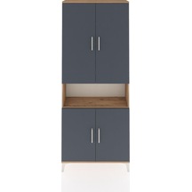 Arges Dolap 5 Raflı 4 Kapaklı 88x30x221 Çam-antrasit Atlas Çam Arges Dolap 5 Raflı 4 Kapaklı 88x30x221 Çam-antrasit Atlas Çam