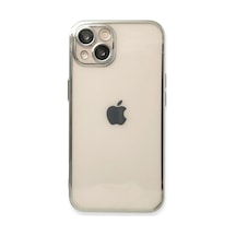 Apple iPhone Uyumlu , 13 Kılıf Razer Lensli Silikon - Gümüş