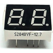 2 Karakter 7 Segment Led Display Kırmızı - 9 Pin Nümerik Gösterge