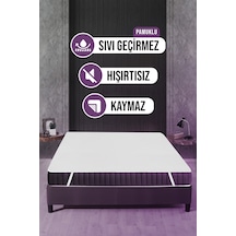 Sıvı Geçirmez Yatak Alezi Mikro 140X200Cm Dört Köşe Lastikli Beyaz Sıvı Geçirmez Yatak Alezi Mikro 140X200Cm Dört Köşe Lastikli Beyaz