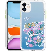 Butam Bilişim Apple Uyumlu iPhone 11 Kamera Korumalı Desenli Sert Hess Kılıf-no6 NO6