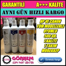 Hp Uyumlu Kartuş Mürekkep - 4 Renk / 1 Takım 500 Ml