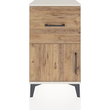 Arges Komodin Tek Raflı Tek Çekmeceli Tek Kapaklı 44x30x80 Ay... Aytaşı
