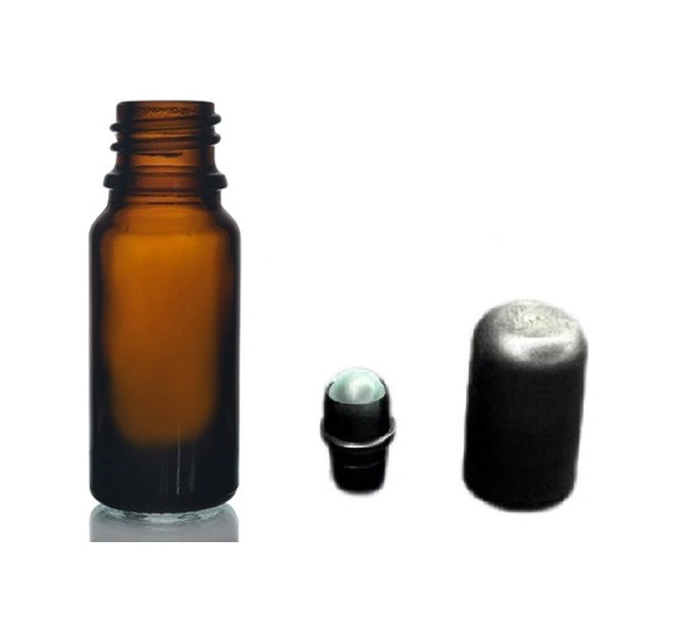 10ml Kahverengi Cam Şişe Roll-on Şişe, 24 Adet, Bilye Başlıklı Şişe, Cam Şişe, Roll-on Şişesi, Amber Şişe