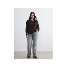 LC Waikiki Alıta Cıty Farkıyla Lcw Jeans İndigo Denim Düz Straight & Düz Normal Bel Düz Paça Kadın Jean Pantolo İndigo - 925403850 İndigo