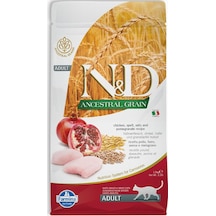 N&D Düşük Tahıllı Tavuklu ve Narlı Kısırlaştırılmış Yetişkin Kedi Maması 5 KG