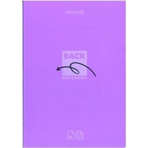 Gıpta Back Tel Dikiş Plastik Kap.defter A4 40 Yp Kareli Mor