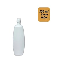 100 Cc Yassı Hdpe Şişe Kapak Dahil Aseton, Solüsyon, Kimyasal Ve Kozmetik Kullanımı Için Dayanıklı Boş Plastik Şişe 250 Adet Şeffaf