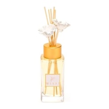 180 Ml Kare Şişe Ekru Çiçek Bambu Çubuklu Vanilya Sandal Oda Kokusu Abundance Prosperity