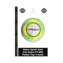 Delux Serisi Suni Çim Kadın Ft-880 Futbol Top 4 Astar Çok Renkli