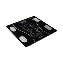 Asonic Bs260 Siyah 2-aaa Pil Dijital Bluetooth Baskül Sensör-temperli Cam-otomatik Sıfırlama