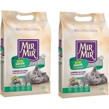 Mır Mır Beyaz Sabun Kokulu Topaklanan Kedi Kumu 2 x 10 L