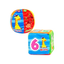 Love Baby 2'Li Yumuşak. Çıngıraklı Eğitici Top ve Küp