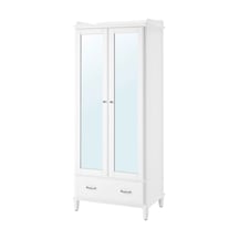 Ikea Beyaz Modern Kapaklı Gardırop Beyaz-ayna