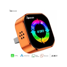 Tr 4-in-1 Kablosuz Araç Ekran Yanstıcı Ve Carplay Ve Android Auto Adaptörü Kablosuz Dönüştürücü İos-android