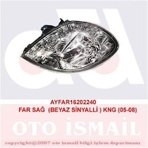 AYFAR 202240 FAR SAĞ + SİNYAL KANGOO 03-08 BEYAZ ELEKTRİKLİ MOTOR
