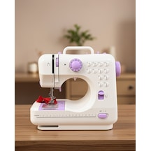 Ayak Pedallı Dikiş Makinesi Mini Beyaz Lila Model Asw2dikismakinası-2 Belirtilmemiş