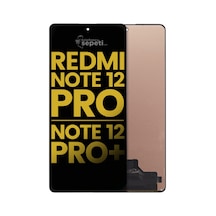 Redmi Note 12 Pro Uyumlu Ekran Dokunmatik Siyah Çı