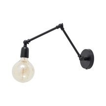 Rys Retro Siyah Metal Mafsallı Akrobatik Dekoratif Duvar Aplik-rys00254