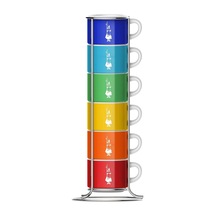 Bialetti - 6'lı İstiflenebilir Fincan Seti Sku: Zeus8690010165671