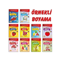 Örnekli Boyama Dizisi 10 Set - Huvj-751533