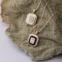 Baget Altın Kolye 14K Gold Mineli