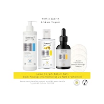 Sirenol Natural Cadı Fındığı Yüz Temizleme Köpüğü 250 ML + Tonik 300 ML + Vitamin C Serum 30 ML + Makyaj Pamuğu 3'lü