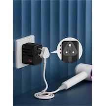 25w Evrensel Seyahat Adaptörü, Eu/us/uk/au Priz Dönüştürücü,