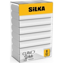 Silka Sg52 Curved 8'Li Beyaz Silgi