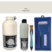 Mobilya Boyası-cadence Multisurface H-079 Fildişi 2lt Ultimate Parlak Vernik 500ml Saten Rulo Set Fildişi Sahili Fildişi Sahili