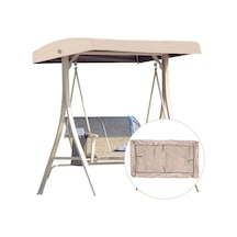 Bej Değiştirin Çatı Bahçe Salıncağı Evrensel Salıncak Çatı Sundurma Salıncak Tezgahı Bahçe Yatar Kapak Salıncak Kapağı Bej