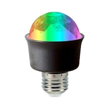 Lunatic 28253 Al-kx6882 360 Derece Led 3.3 Watt Mini E27 Duy Rgb Disko Lamba