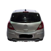 Oto H.i.t. Opel Corsa D Uyumlu Body Kit Difüzör 4 Çıkış Yuvarlak Gri Model 1