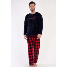 Vienetta Erkek Uzun Kol Welsoft Lacivert Pijama Takım C3t0n4o084 001