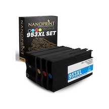 Hp 953Xl Uyumlu Takım Kartuş 4'Lü Set /8210/8710/8715/8720/8725/8