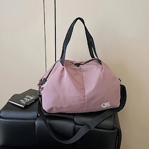 Fochsia Mor Spor Çantası: Büyük Kapasiteli Nemli/kuru Bölmeli Hafif Tote Mor