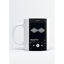 Arctic Monkeys I Wanna Be Yours Spotify Baskılı Porselen Kupa Bardak Beyaz