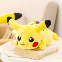 Xiaoqitt-pokémon Pikachu 20cm Uzanmış Peluş Oyuncak Bebek