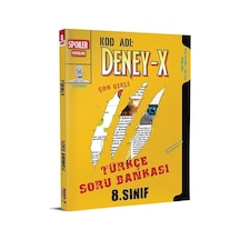 Spoiler Yayınları 8.sınıf Deney X Turkce Soru Bankası