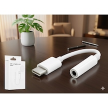 Apple Uyumlu iPhone Typc 15+16+17 İle Kulaklık Çevirici Aux 3.5mm Dönüştürücü Adaptör Type-c 1 Adet