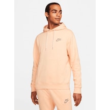 Nike Sportswear Hoodie Fleece Şardonlu Kapüşonlu Sweatshirt Somon