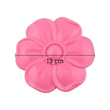 Pembe Çiçek Tasarımlı 2 Katlı Çocuk Makyaj Seti, 13 Cm