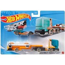 Hot Wheels Taşıyıcı Tırlar - Enerjik Ayrıntılarla Dolu Spor Arabalı Süper Tırlar - Bdw51