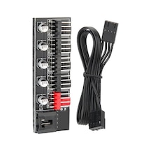 5 Port 4 Pin Fan Çoklayıcı Y PWM Splitter HUB CPU Yuva Çoğaltıcı