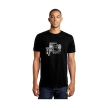 Mike Tyson Boks Baskılı Siyah Erkek Tshirt