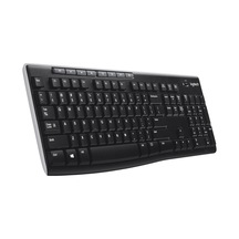 K270 Kablosuz Klavye, Tuş Takımı, Sıvı Dökülmesine Dayanıklı, 10 M Kullanım Mesafesi, Türkçe Q Klavye, Siyah