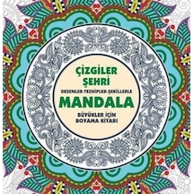 Parıltı Yayınları Çizgiler Şehri Yetişkinler için Mandala
